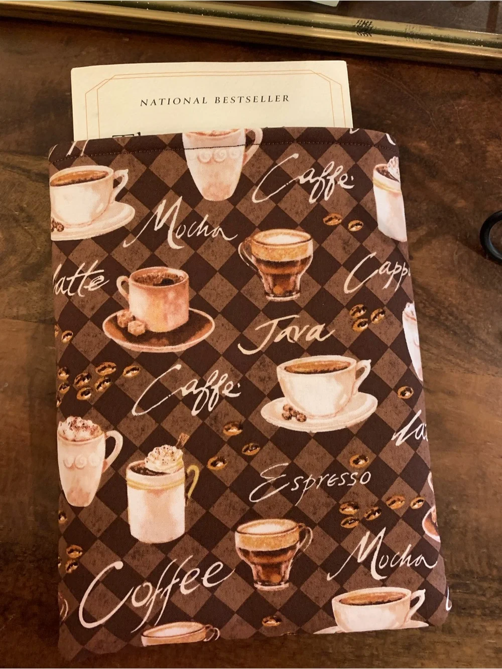 Book Sleeve: Coffee Themed Design